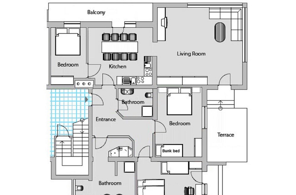 Superior Apartment, 3 Bedrooms, Mountain View (Final Cleaning Fee 120,00 EUR) - Guestroom