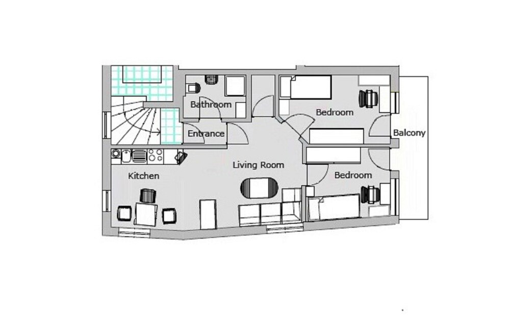 Standard Apartment, 2 Bedrooms, Mountain View (Final Cleaning Fee 70,00 EUR) - Guestroom