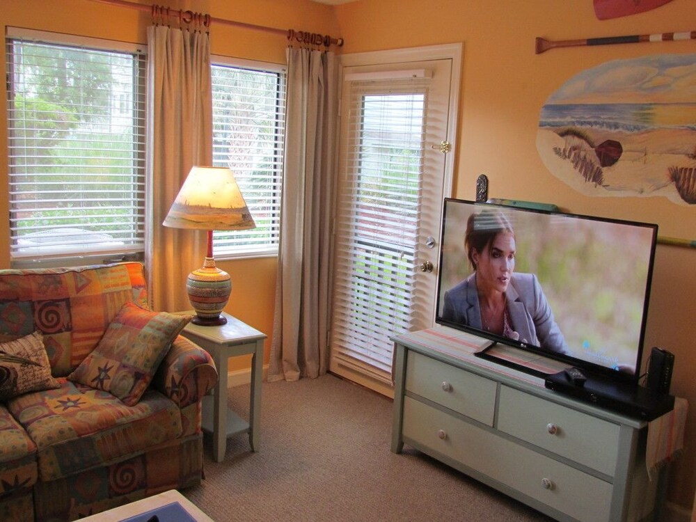 Deluxe Condo, 1 Bedroom, Kitchen, Park View - Living Room