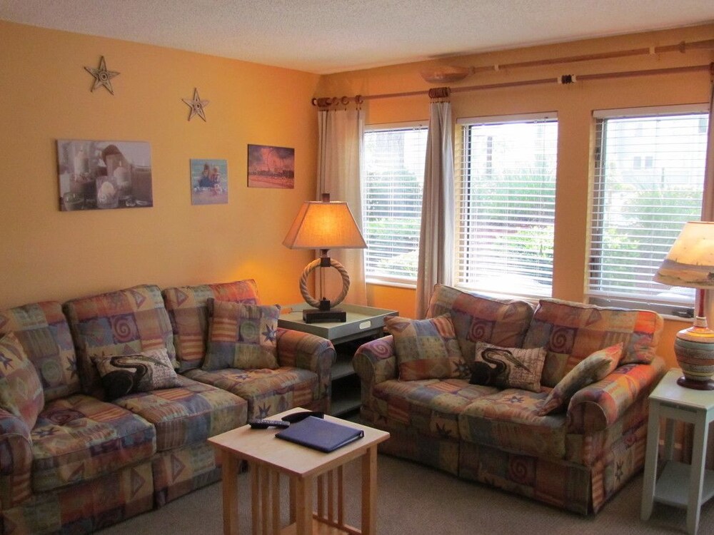 Deluxe Condo, 1 Bedroom, Kitchen, Park View - Living Room