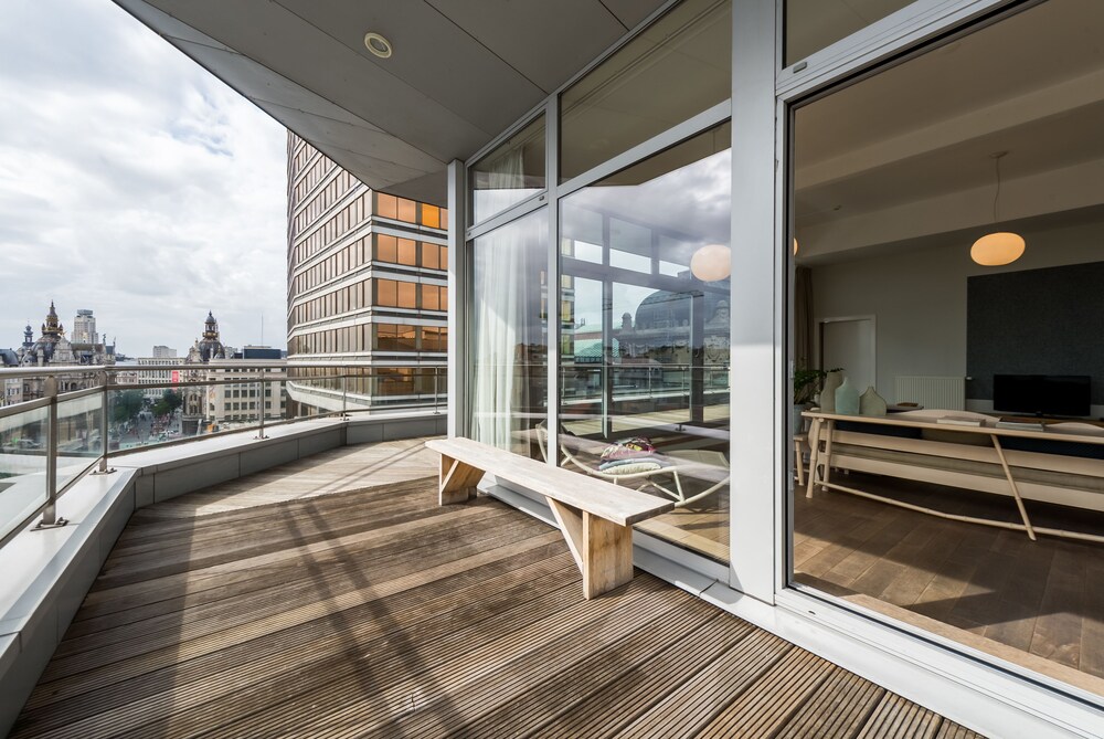 Terras: Appartement, 1 slaapkamer, terras