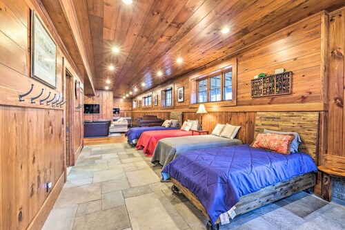 ADK Lakeside Lodge and Lakeside Cottage with 510' of waterfront, beach & island!