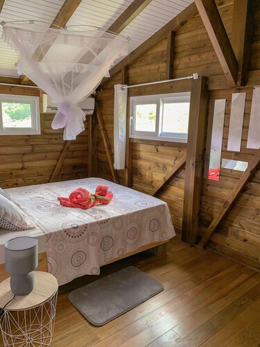 Les Bungalows de la Sucrerie, spacieux, calme, Jacuzzi, près des plages du Sud