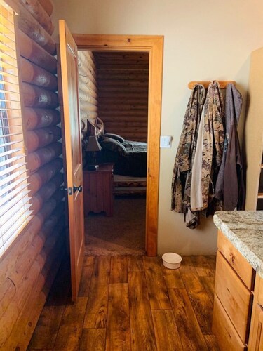 Hidden Log Cabin deep in elk country.