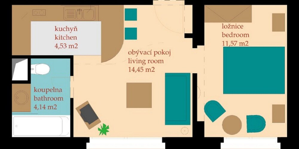 Superior Apartment (Golden Prague Residence) - Guestroom