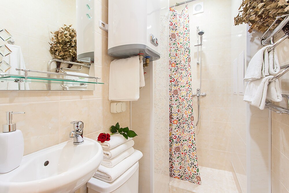 Standard Apartment, Kitchen (Internacyjanalnaja, 13) - Bathroom