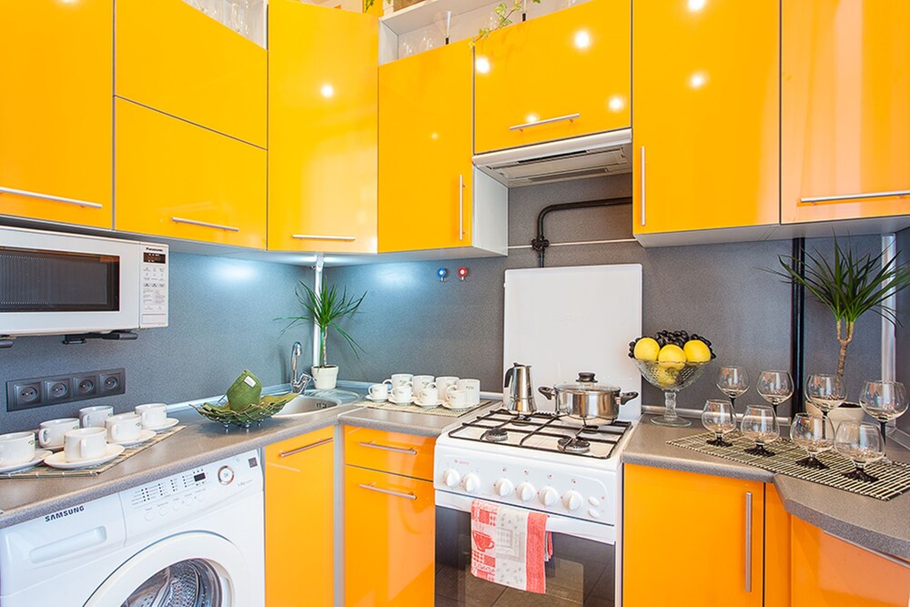 Standard Apartment, Kitchen (Internacyjanalnaja, 13) - In-Room Kitchen