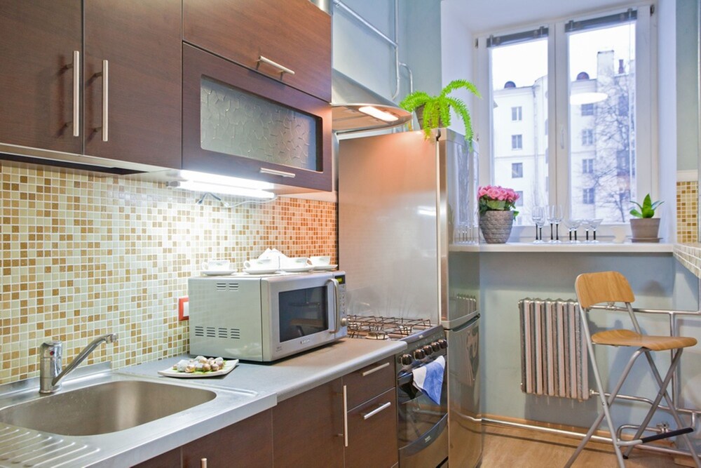 Standard Apartment, Kitchen (Karla Marksa, 21-1) - In-Room Kitchen