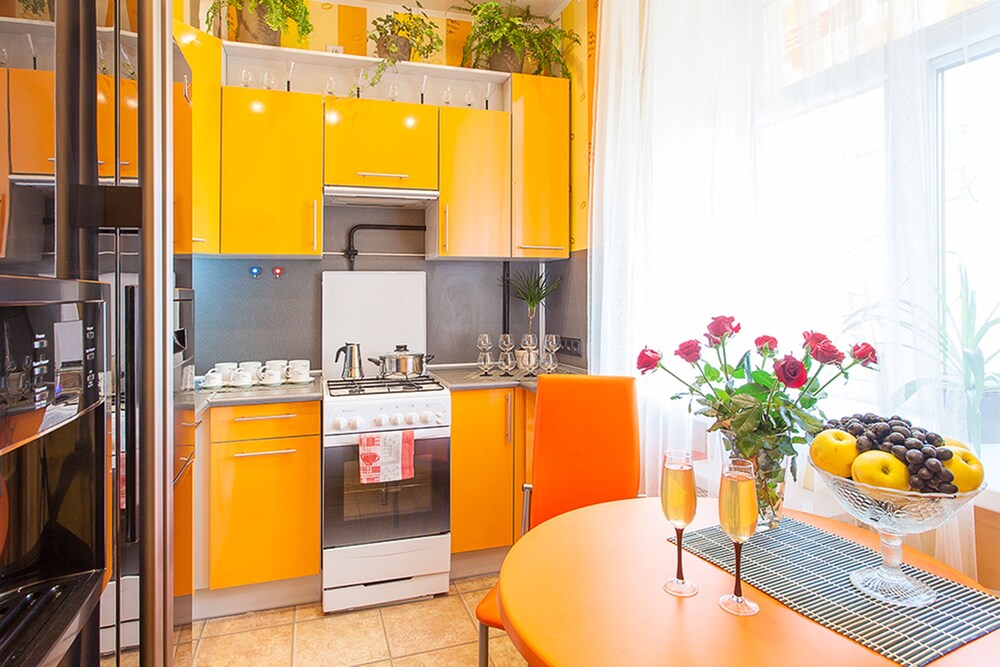 Standard Apartment, Kitchen (Internacyjanalnaja, 13) - In-Room Kitchen