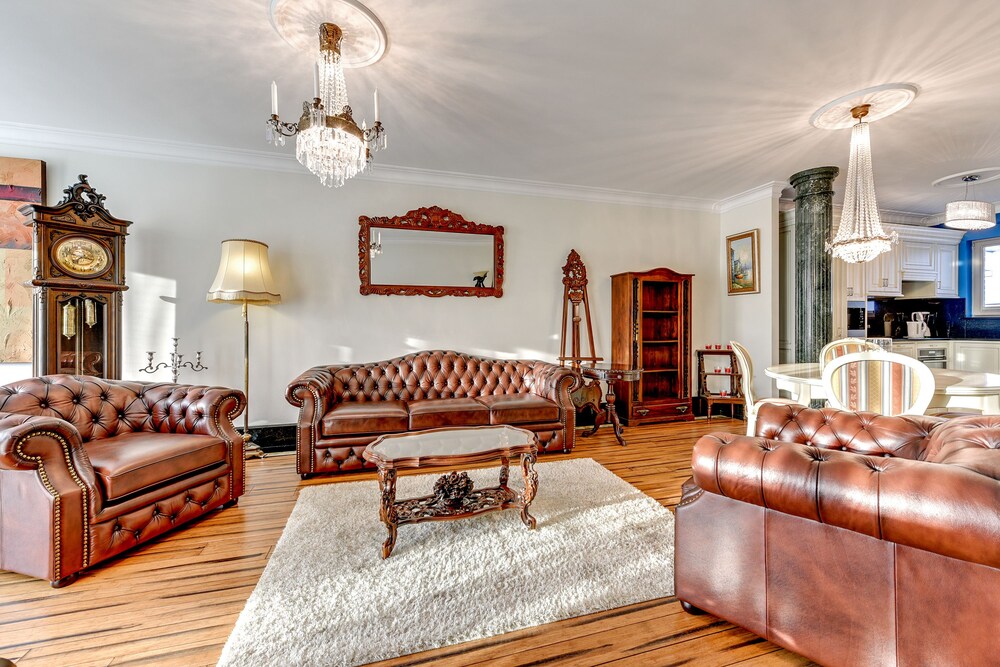 Superior Apartment, 2 Bedrooms, Balcony (6 adults) - Living Area