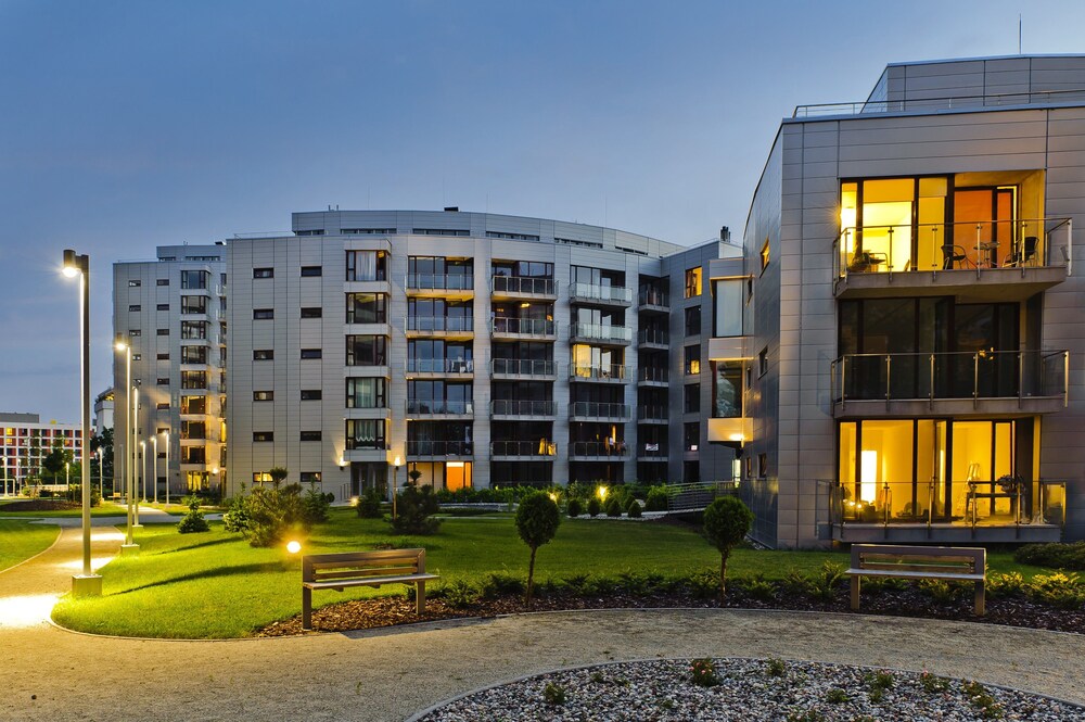 Hotel Front - Evening/Night