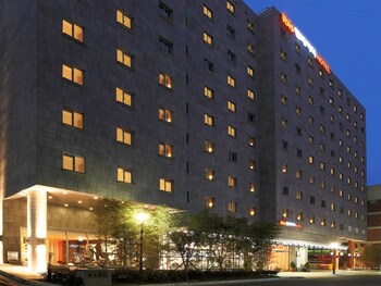 Hotel Front - Evening/Night