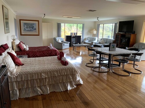 Unique farmstay experience with a private balcony and garden views