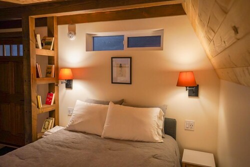Cottage 4 is a newly built A-frame that sleeps 4.