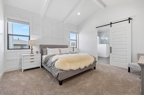 NEW! ✨ Rise & Shine- A Modern Hilltop Family Home w/ Mountain Views, Hot Tub, & and Community Pool!