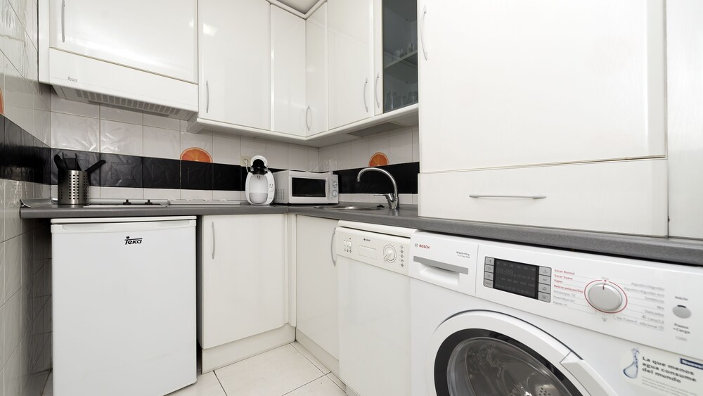 Cocina en la habitación: Apartamento Deluxe (Exterior)