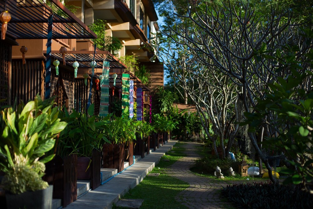 ด้านหน้าของโรงแรม