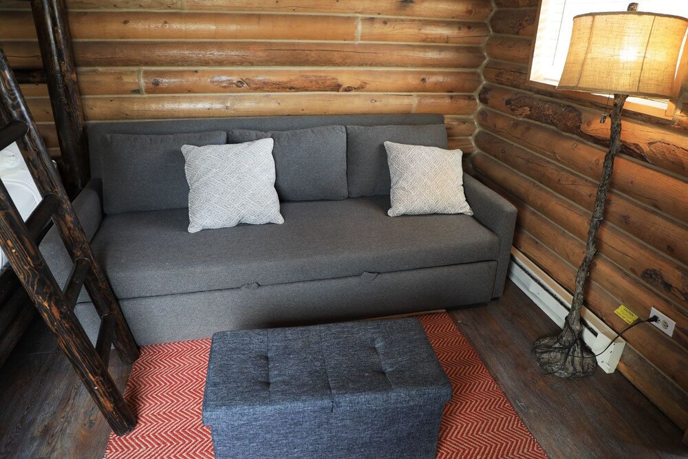 Cowboy Cabin with Shared Bathroom - Living Area