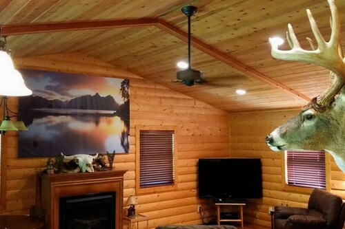 Timber Ridge Log Cabin W/ Pool and Outdoor Hot Tub
