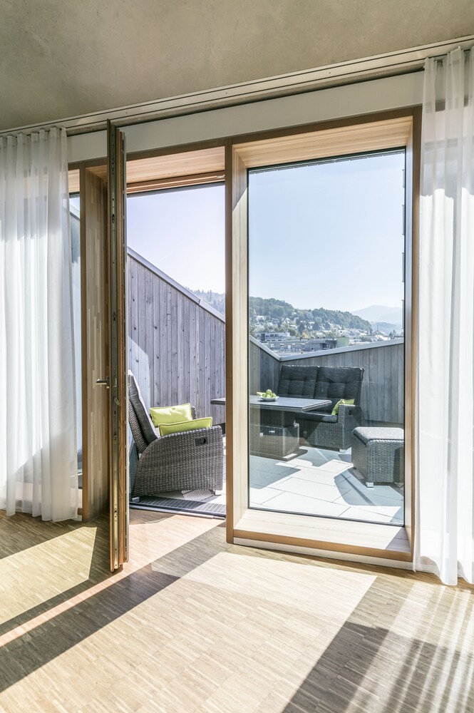 Blick vom Balkon