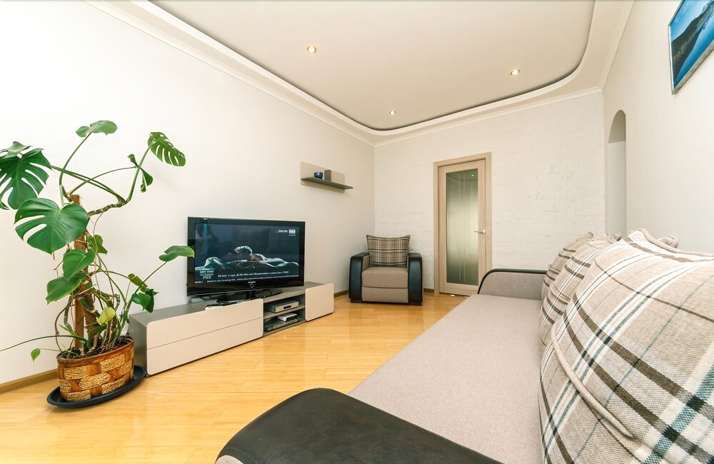 거실 (슈피리어 아파트, 침실 1개 (no balcony, 2 Taras Shevchenko blvd))