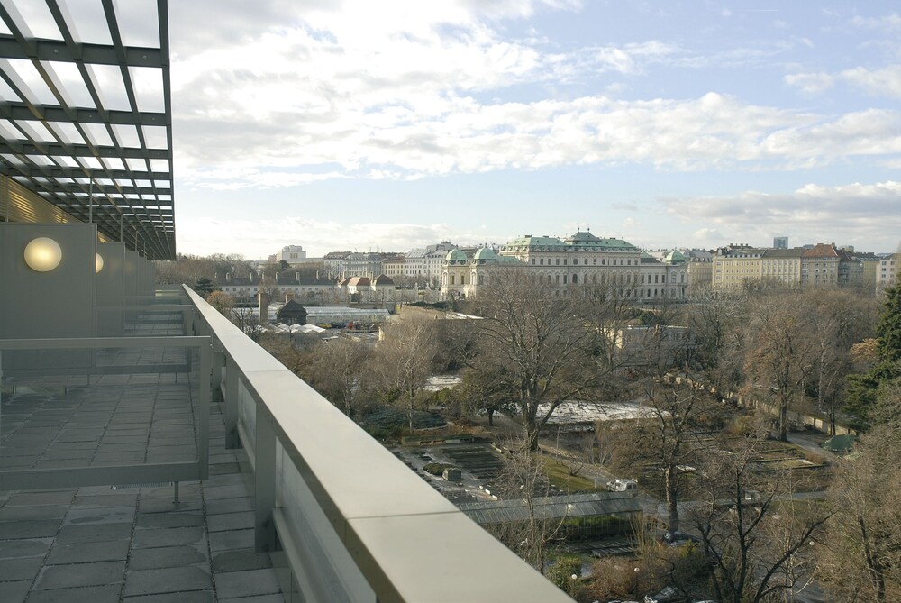 Blick vom Balkon