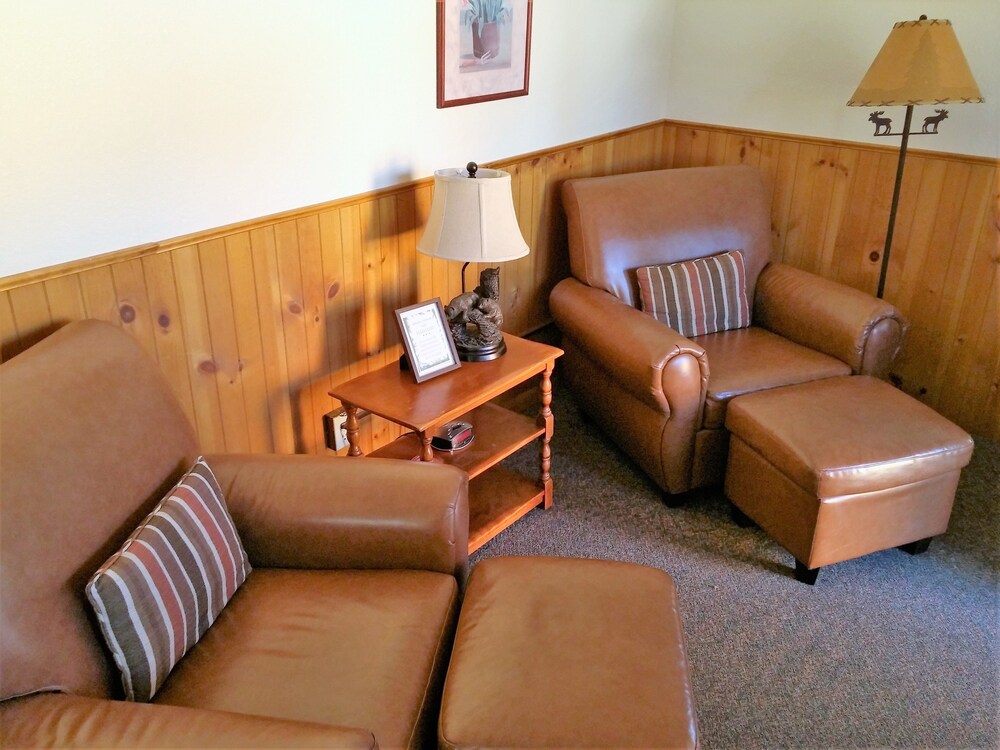 거실 공간 (캐빈, 침실 1개 (Ponderosa Pine Cabin))