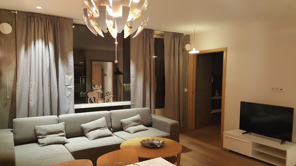 Salle de séjour (Top Floor Apartment, 2 Bedrooms (Laugavegur 86-94))
