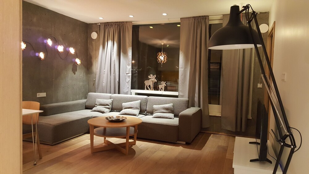 Salle de séjour (Top Floor Apartment, 2 Bedrooms (Laugavegur 86-94))