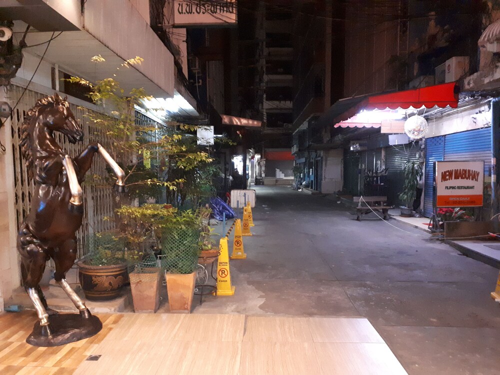 Hotel Front - Evening/Night