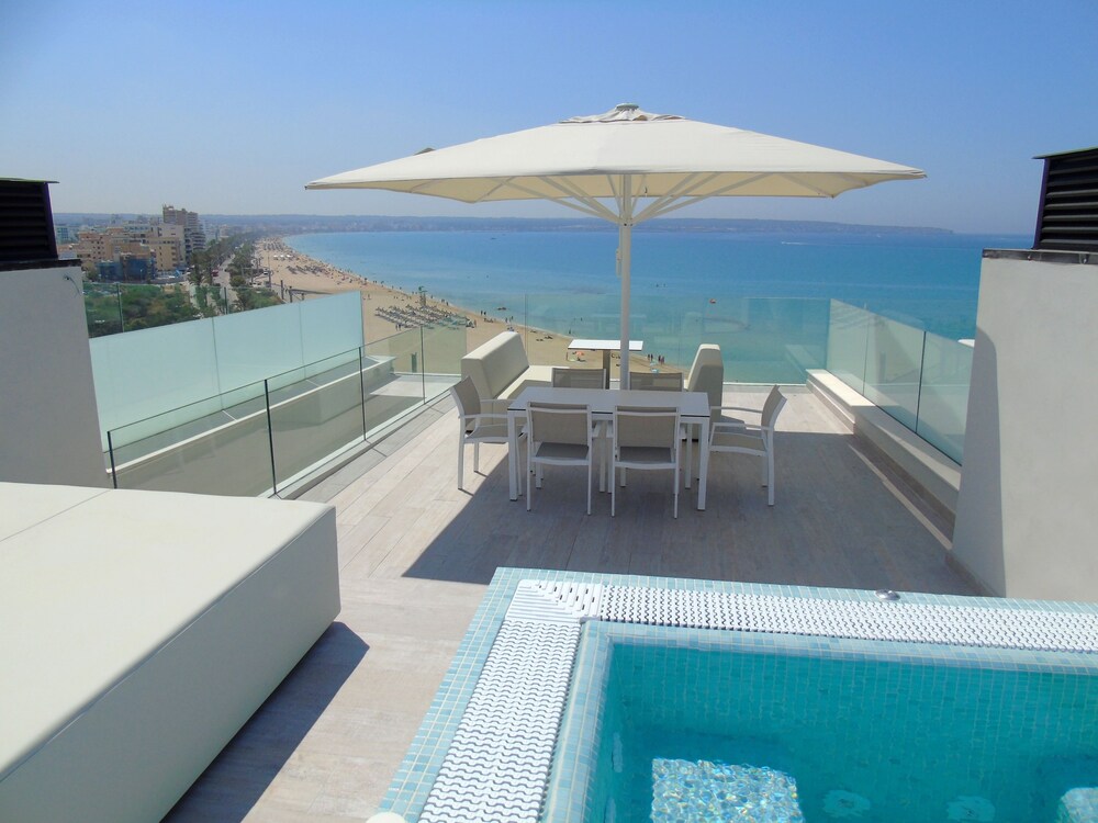 Luxury Apartment, 2 Bedrooms, Hot Tub, Sea View (ELIMINAR) - Terrace/Patio