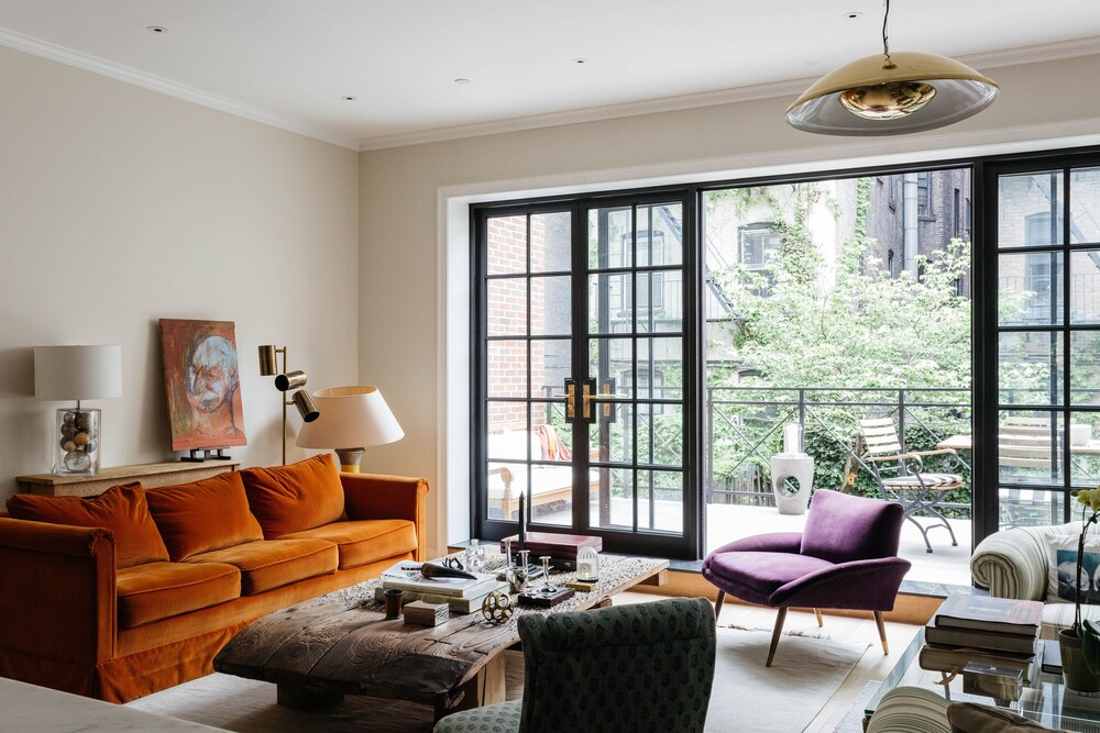 거실 (아파트, 침실 6개 (West 17th Townhouse II))