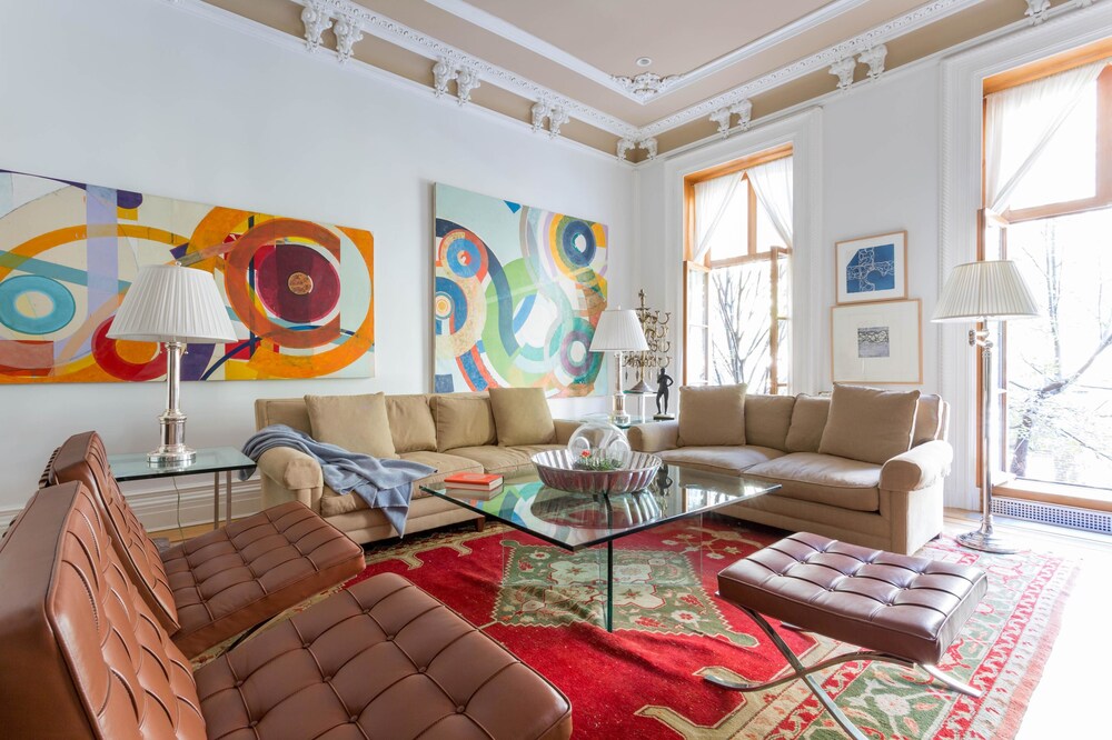 거실 (아파트, 침실 4개 (West 22nd Townhouse))