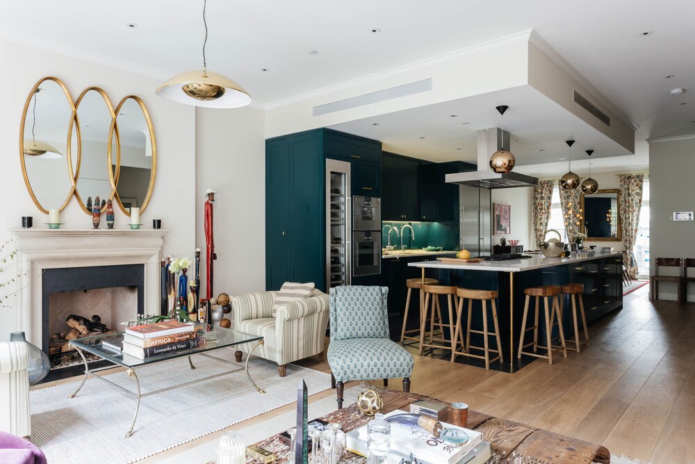 거실 (아파트, 침실 6개 (West 17th Townhouse II))