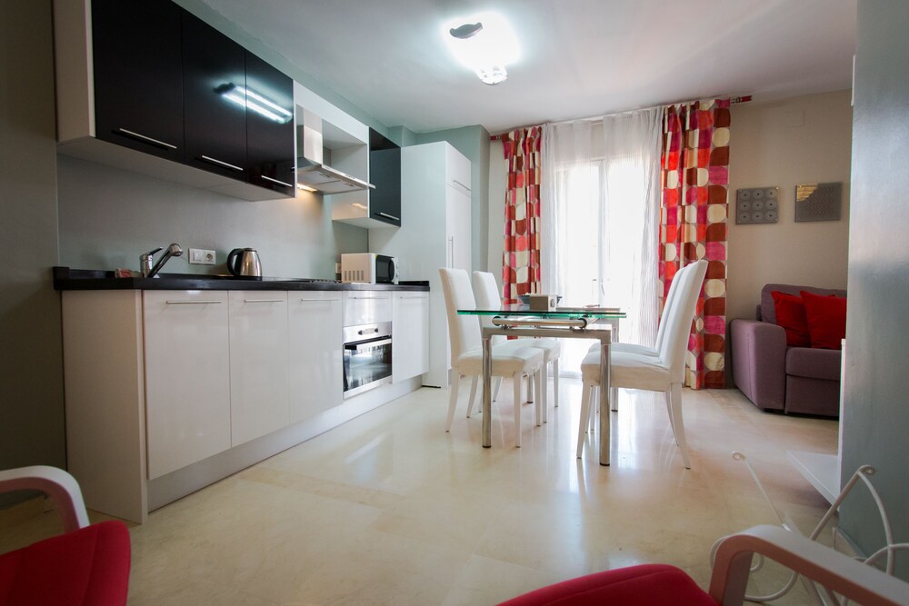 Cocina en la habitación: Dúplex, 1 habitación, terraza (Carmen)