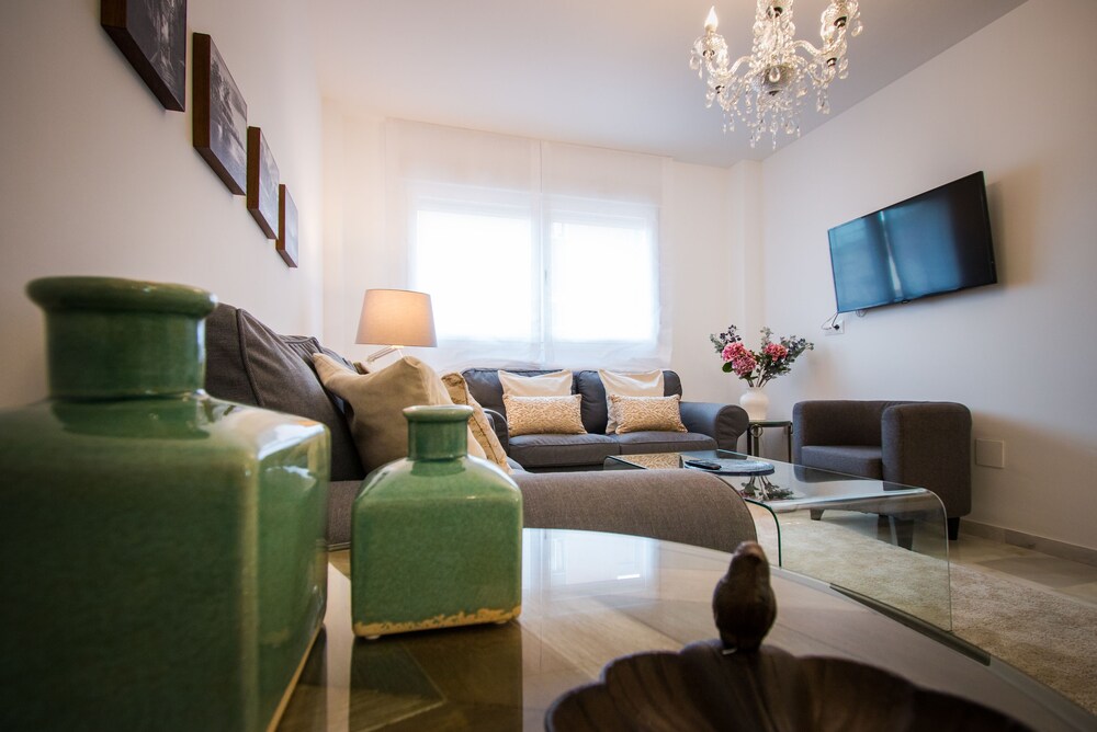 Sala de estar: Apartamento Premium, 3 habitaciones (Cuarteles)
