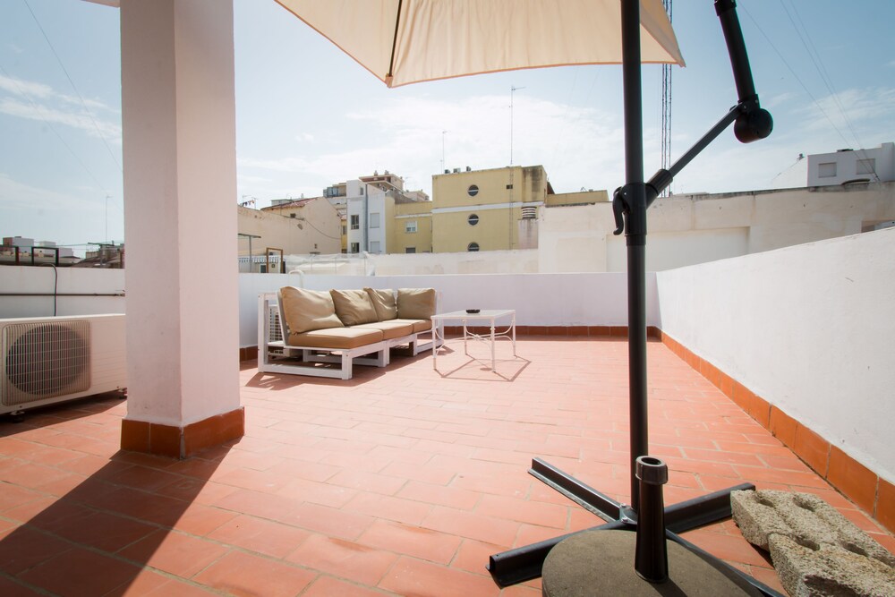 Terraza o patio: Dúplex, 1 habitación, terraza (Carmen)