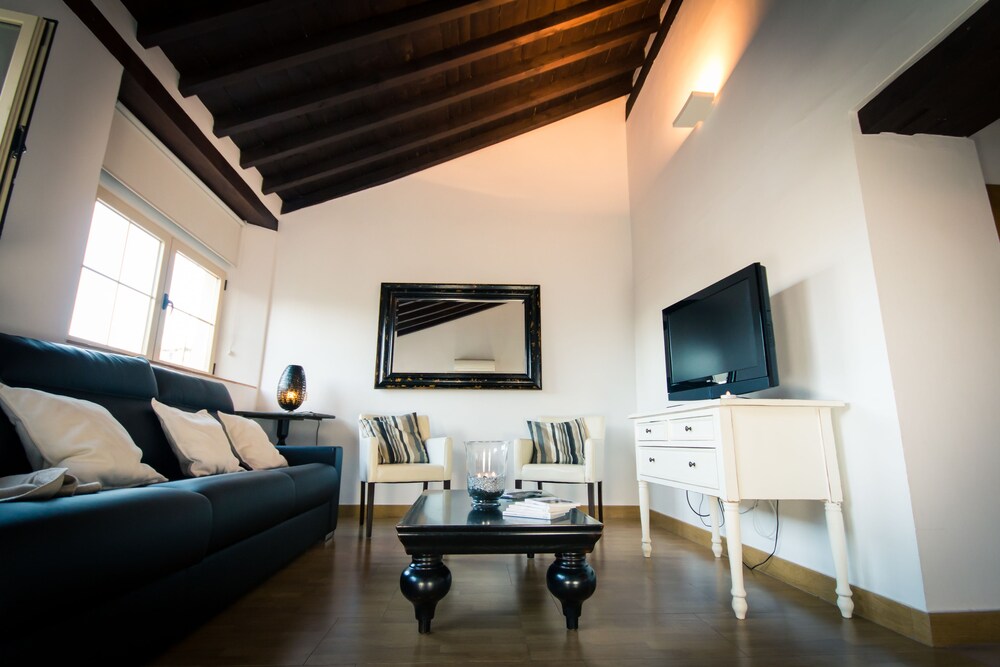 Terraza o patio: Apartamento superior, 1 habitación (Plaza de la Constitución 3)