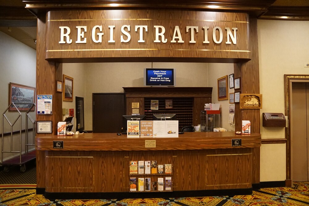 Reception, Railroad Pass Hotel & Casino