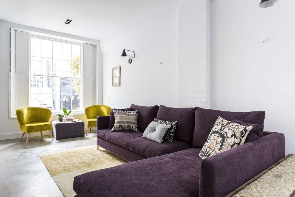 거실 공간 (아파트, 침실 3개 (Holland Park Mews II))