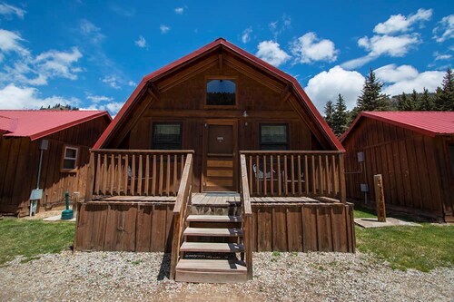 Located on the river, facing the Mountains