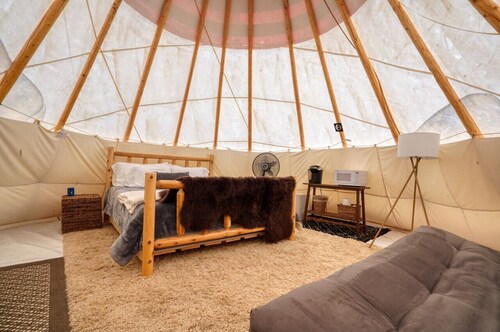 Buffalo Tipi at Highland Meadows