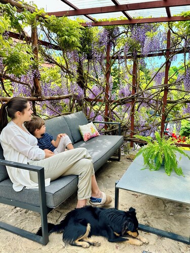 Ferienhaus mit Gartenparadies, Familien- und naturnahes Wohnen,Hunde willkommen!