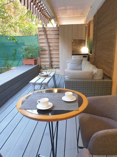 Studio Proche Plage avec Clim, Jardin et Parking - BENAKEY
