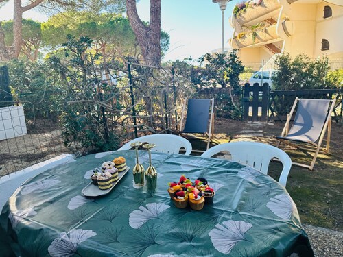 LE SANTA MARIA- Appartement Une chambre avec Jardin et parking