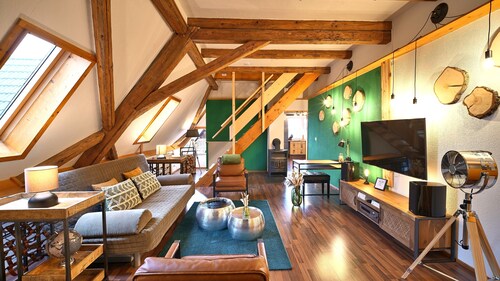 Green Loft Schwarzwald / 120 qm / Dach-Balkon -- Musik-Ecke