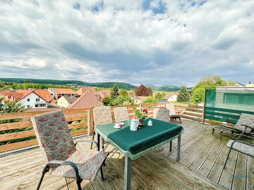 Charmante Altbau-Ferienwohnung mit großer Dachterrasse in Herzberg am Harz