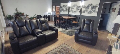 Spacious lodge with custom bunk rooms in prime Lake Area with ample parking.