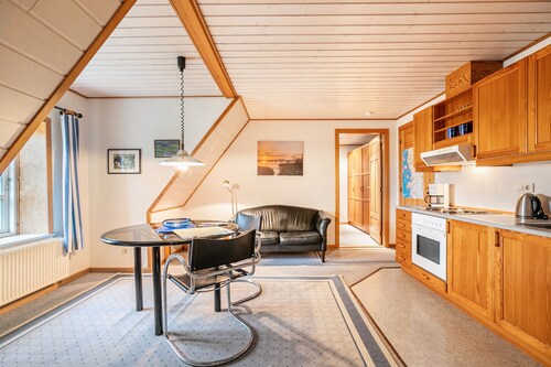 Ferienwohnung 'Giebelwohnung' mit Gemeinschaftsgarten und Wi-Fi