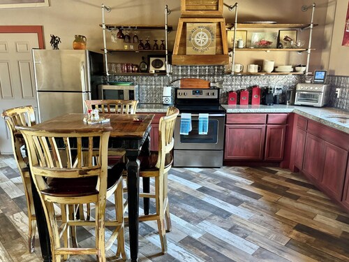 One of a kind, property with 3 charming houses, horse facility and pets welcome.